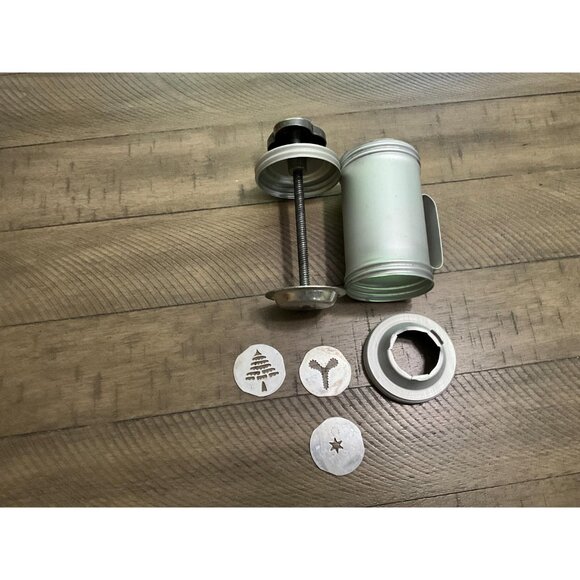 Mirro Aluminum Decorator Cookie Press Set 3 Discs For Cakes Sugar Cookies - Picture 2 of 2